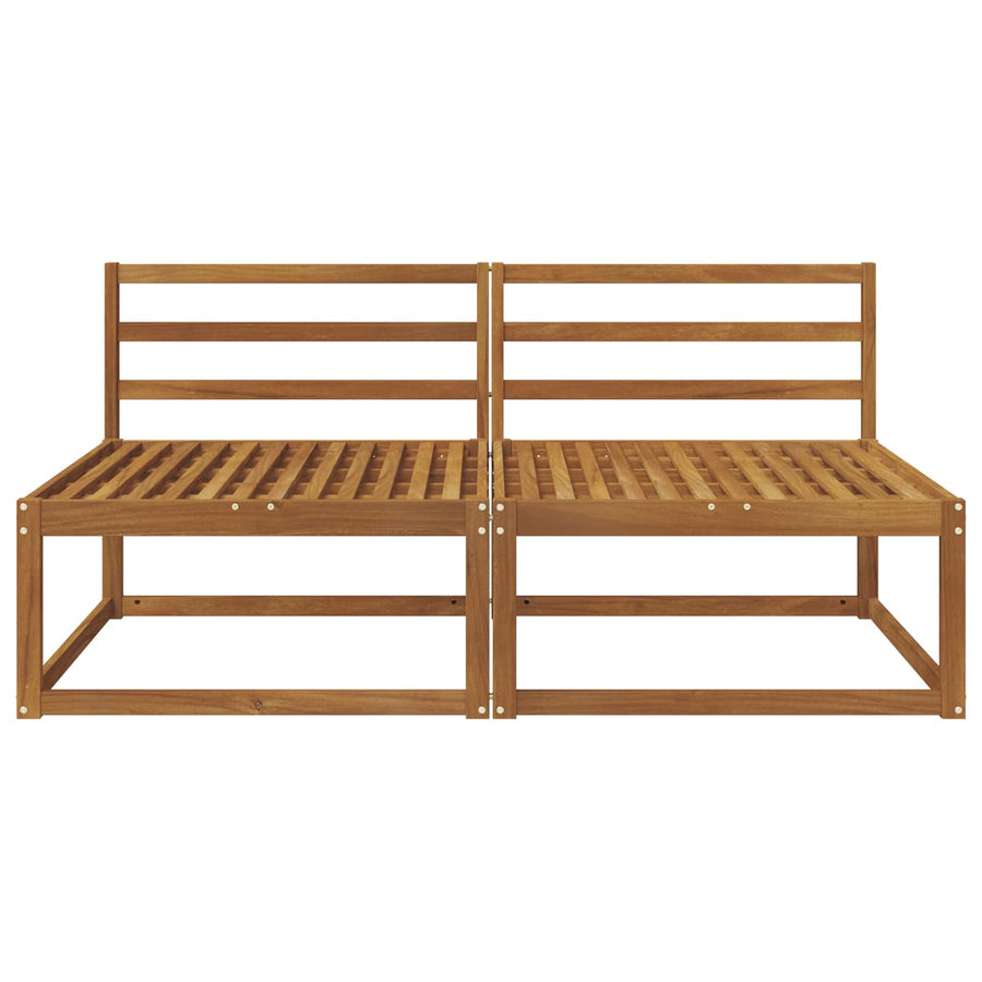 2 Stuk Buiten Midden Sofa Massief Acaciahout Naturel