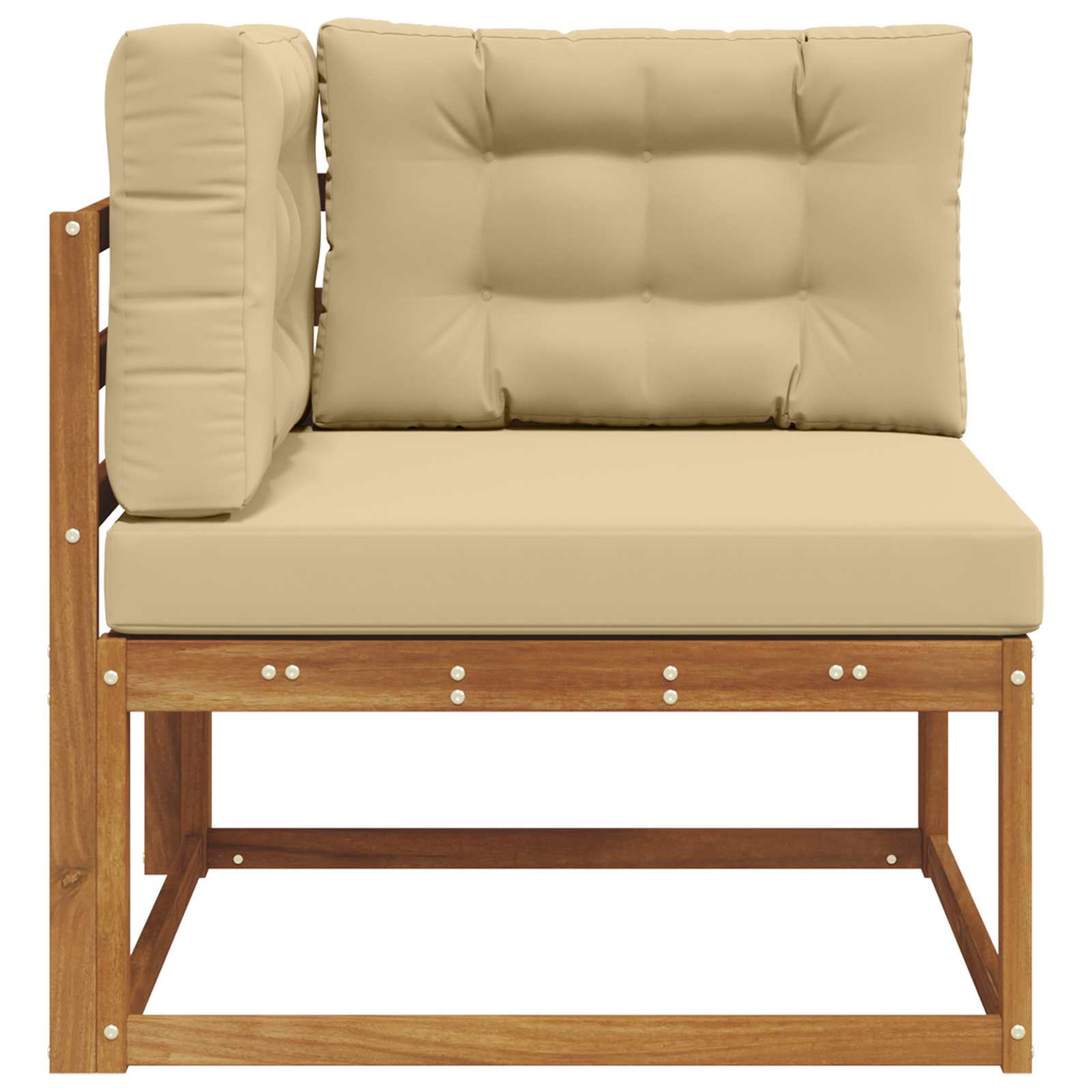 Outdoor Hoekbank Massief Acaciahout Naturel