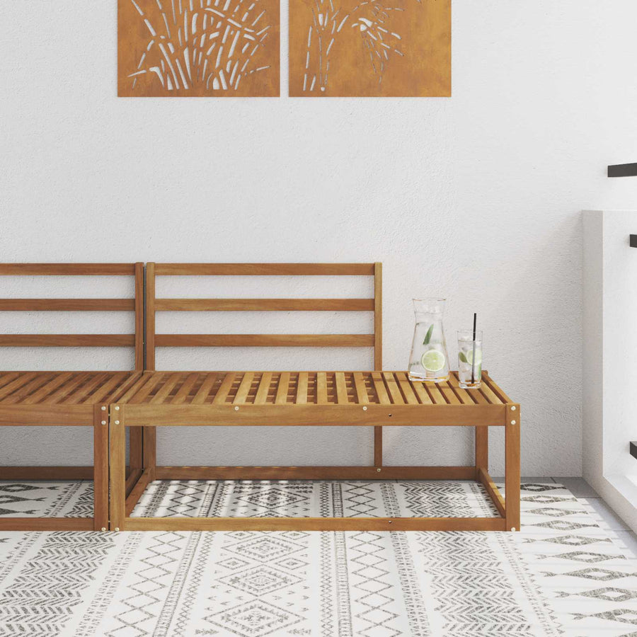 Buiten Eindbank Naturel 115 x 83 x 73 cm Massief Acaciahout