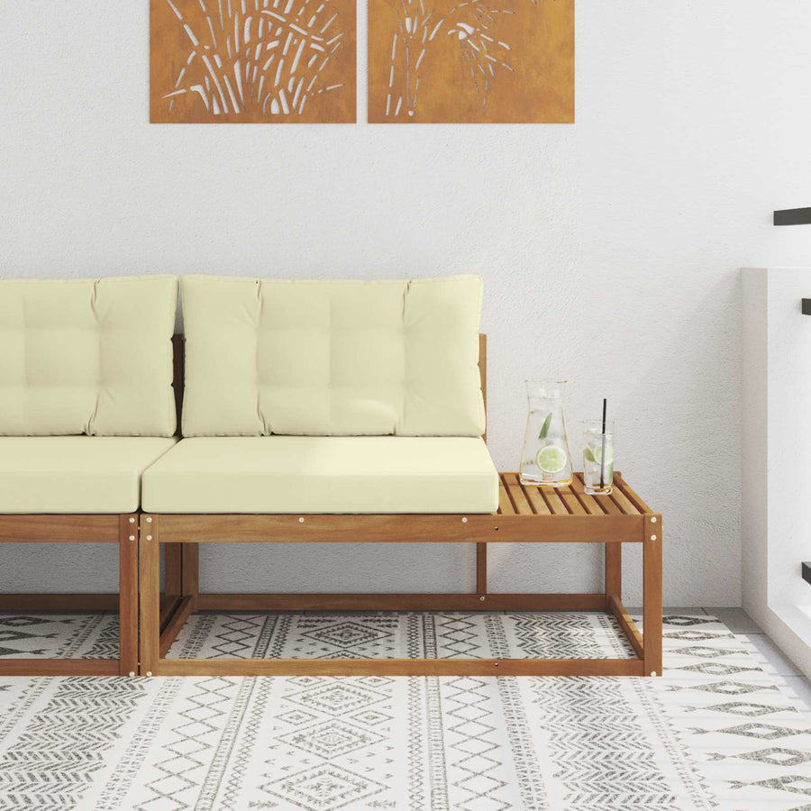 Buiten Eindbank Naturel 115 x 83 x 73 cm Massief Acaciahout