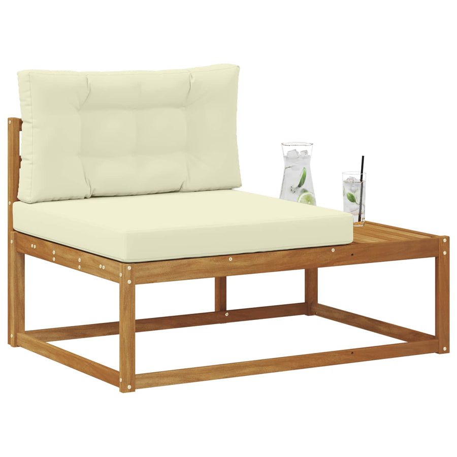 Buiten Eindbank Naturel 115 x 83 x 73 cm Massief Acaciahout