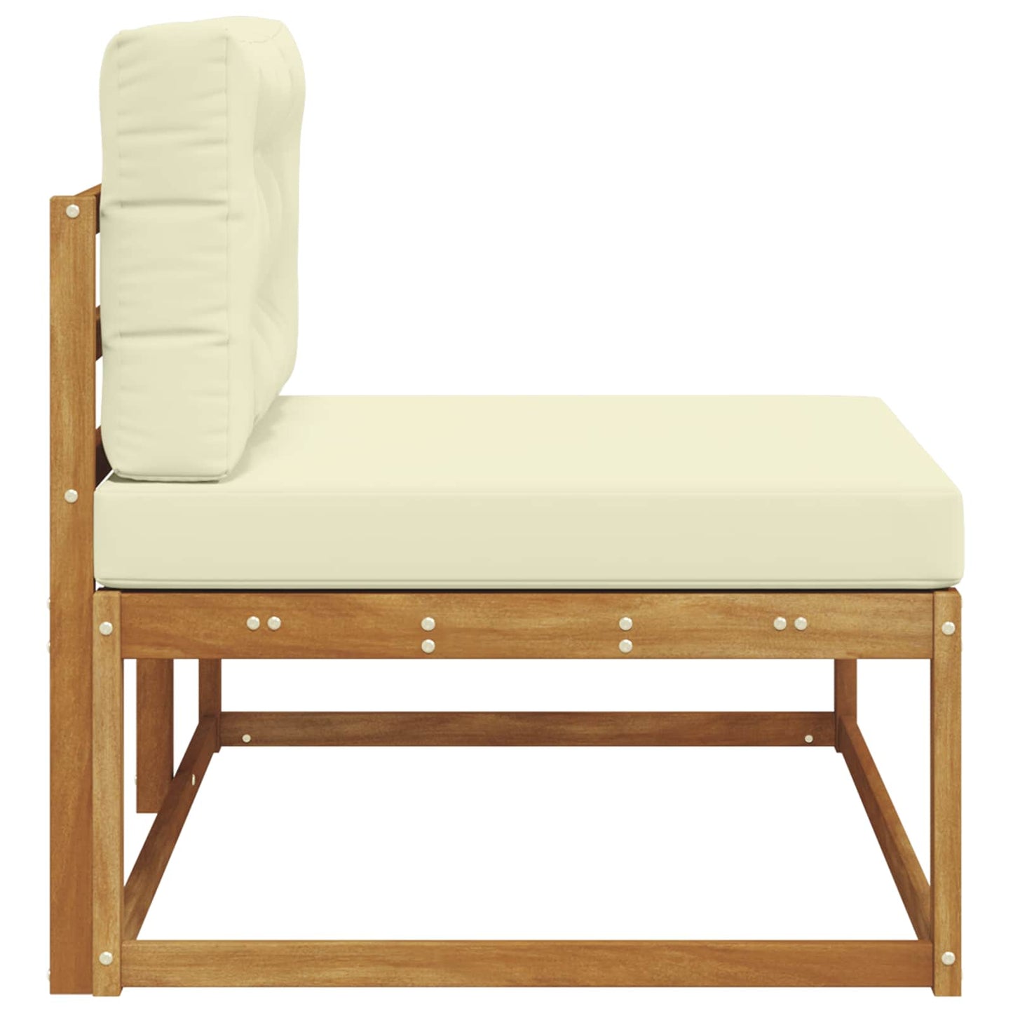 Buiten Eindbank Naturel 115 x 83 x 73 cm Massief Acaciahout