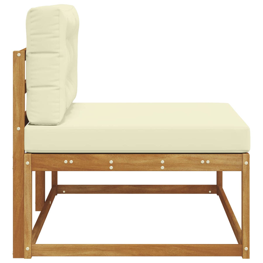 Buiten Eindbank Naturel 115 x 83 x 73 cm Massief Acaciahout