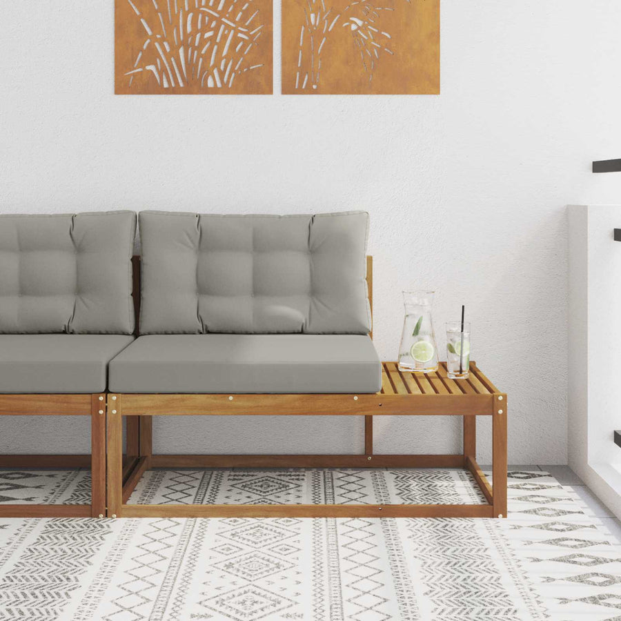 Buiten Eindbank Naturel 115 x 83 x 73 cm Massief Acaciahout