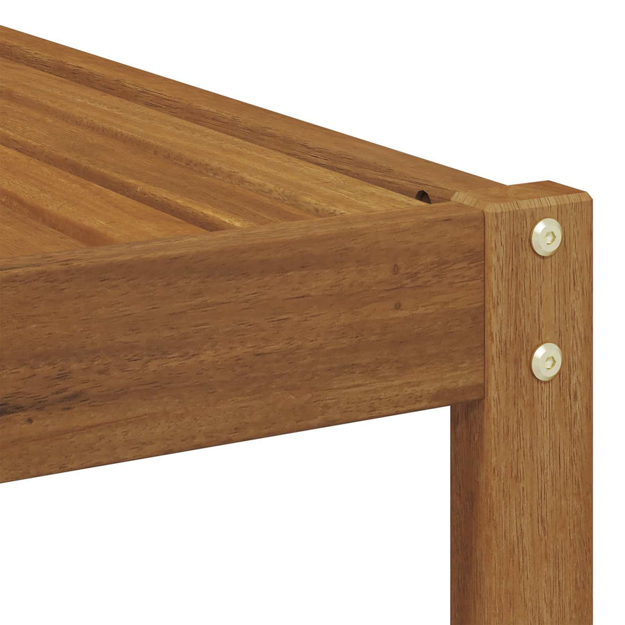 Buiten Eindbank Naturel 115 x 83 x 73 cm Massief Acaciahout
