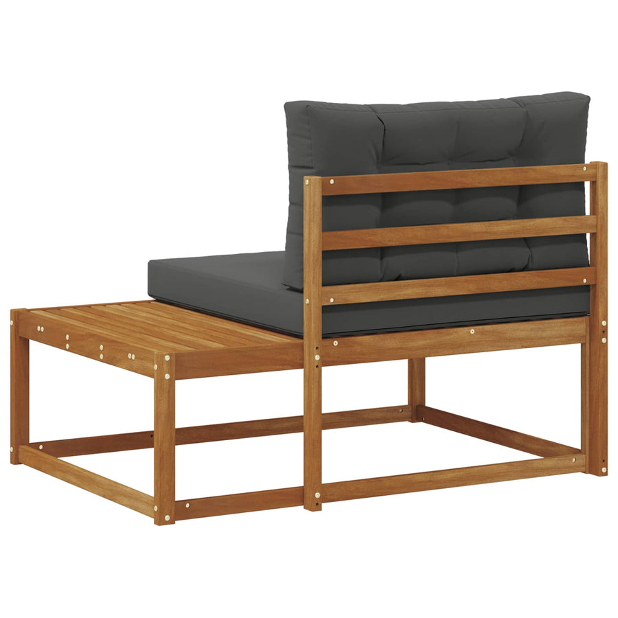 Buiten Eindbank Naturel 115 x 83 x 73 cm Massief Acaciahout