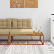Eindbank massief acaciahout 115x83x73 cm naturel