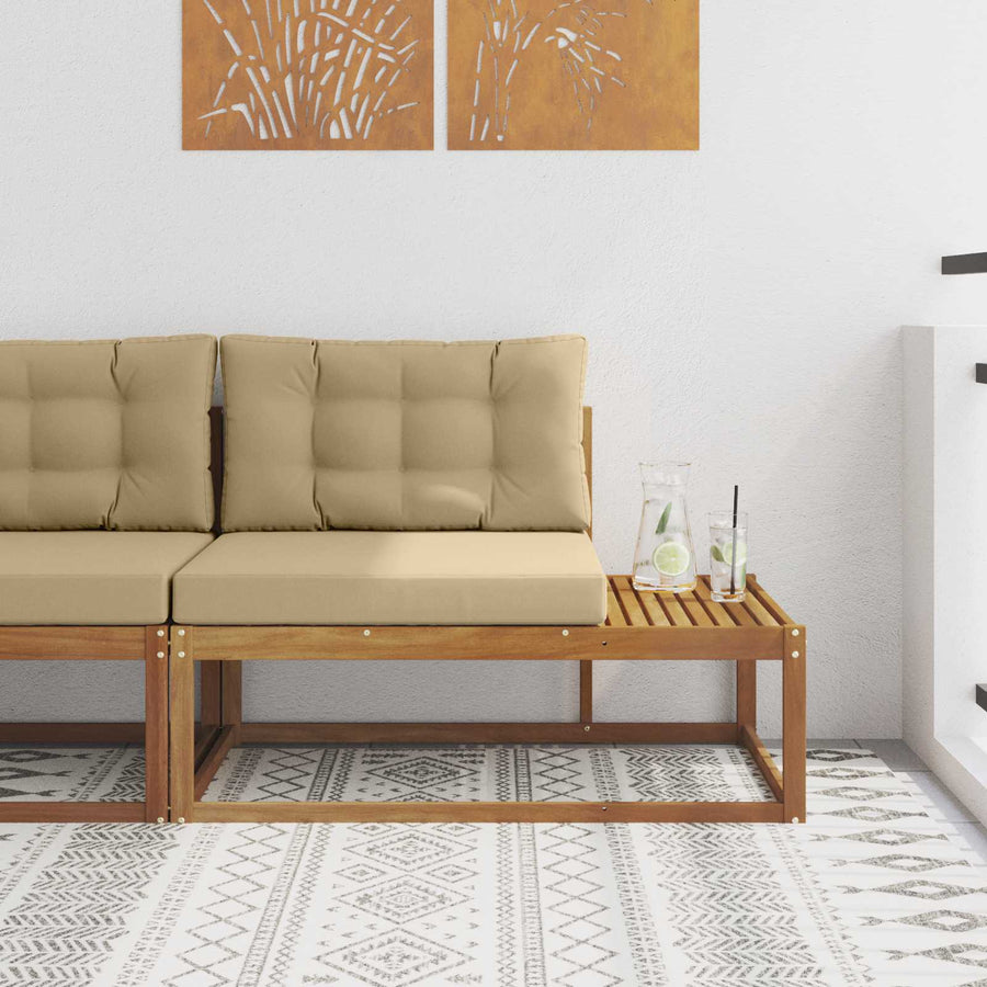 Buiten Eindbank Naturel 115 x 83 x 73 cm Massief Acaciahout