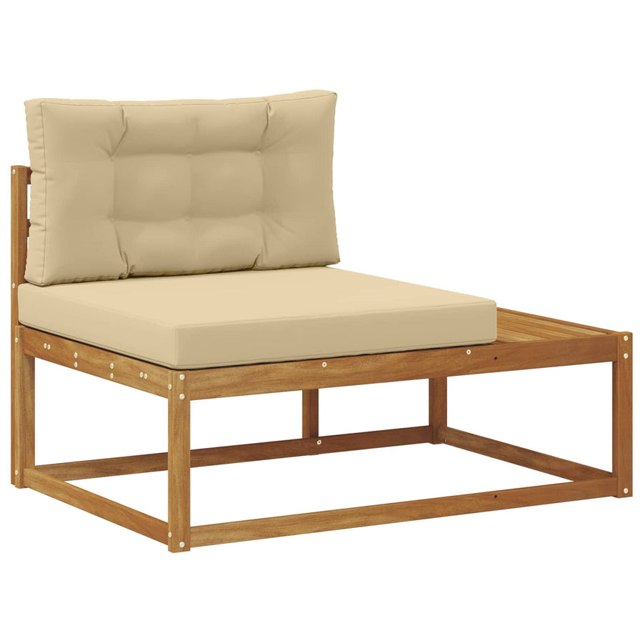 Buiten Eindbank Naturel 115 x 83 x 73 cm Massief Acaciahout