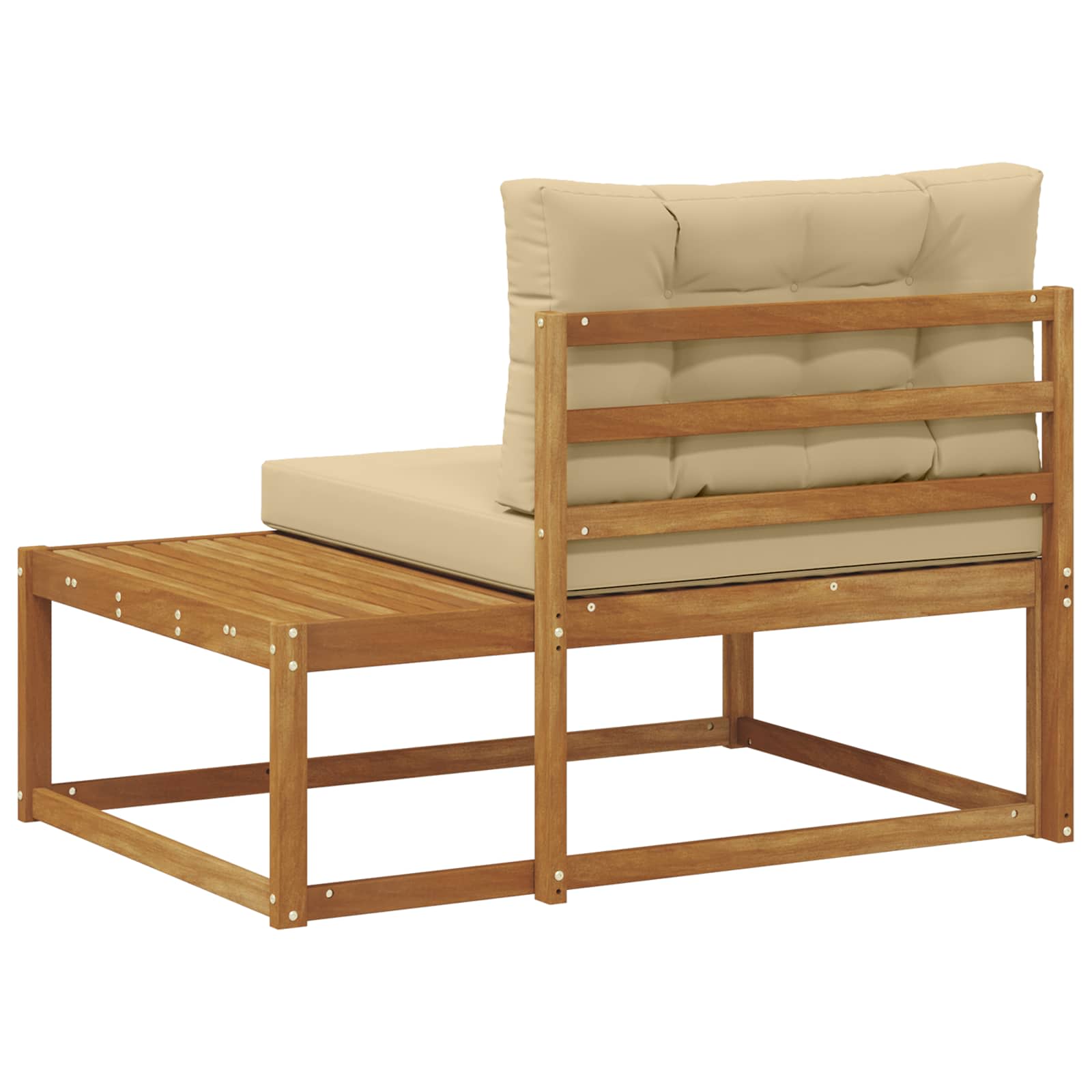 Buiten Eindbank Naturel 115 x 83 x 73 cm Massief Acaciahout