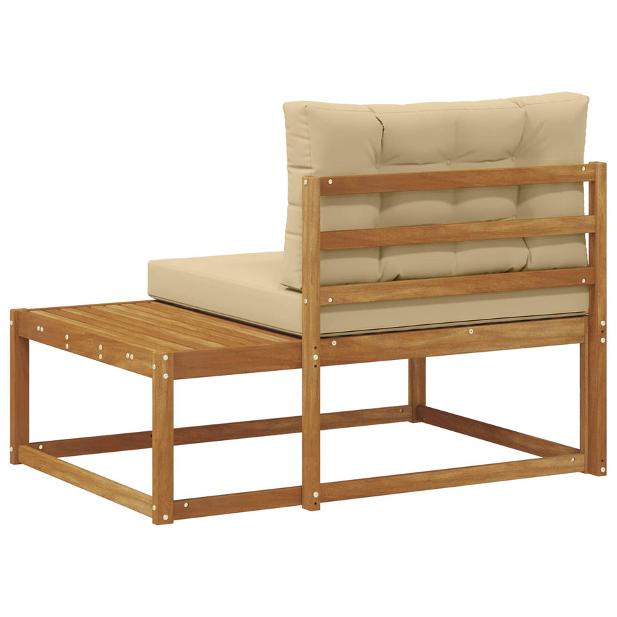 Buiten Eindbank Naturel 115 x 83 x 73 cm Massief Acaciahout