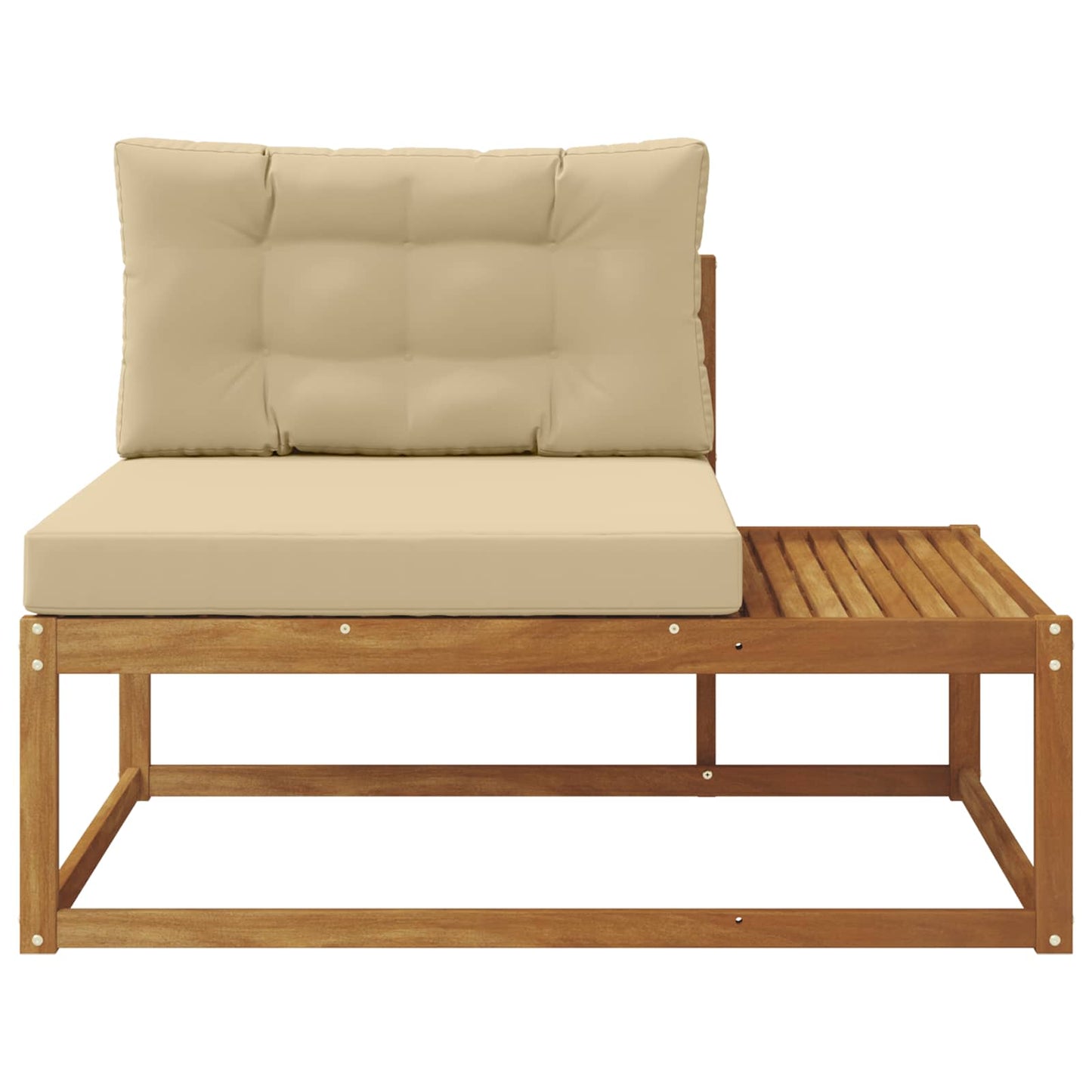 Buiten Eindbank Naturel 115 x 83 x 73 cm Massief Acaciahout