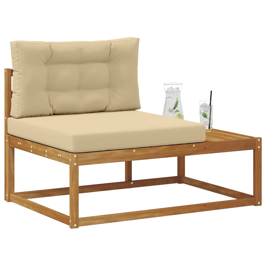 Buiten Eindbank Naturel 115 x 83 x 73 cm Massief Acaciahout