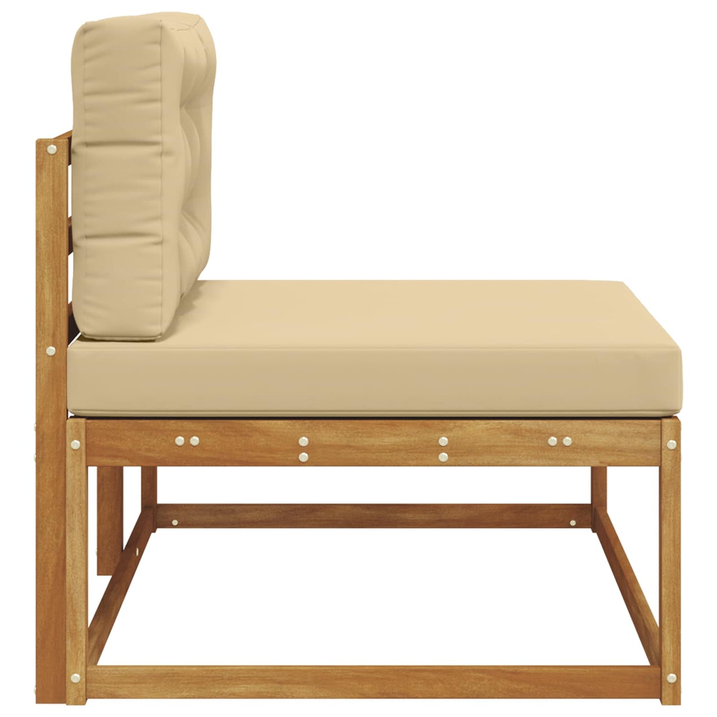 Buiten Eindbank Naturel 115 x 83 x 73 cm Massief Acaciahout