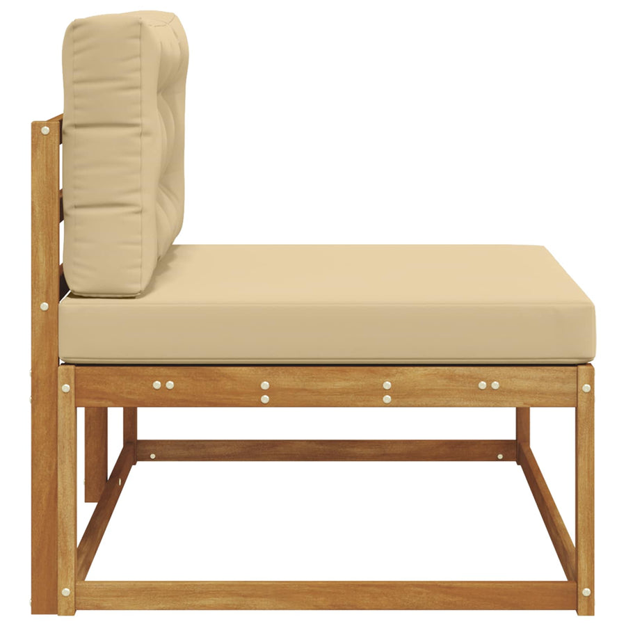 Buiten Eindbank Naturel 115 x 83 x 73 cm Massief Acaciahout