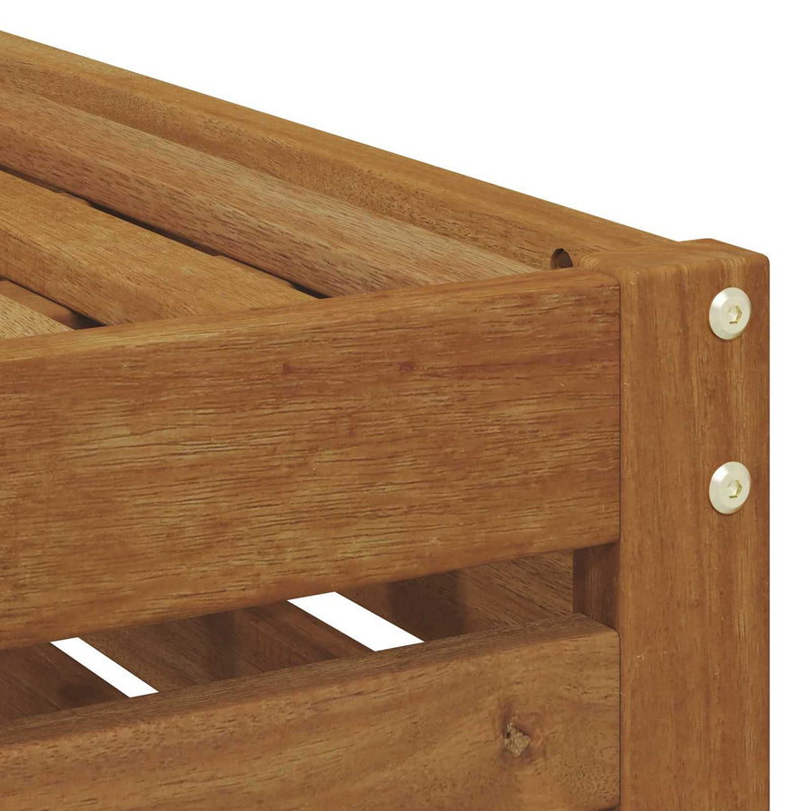 Buiten Voetenbank Naturel 79 x 79 x 37 cm Massief Acaciahout