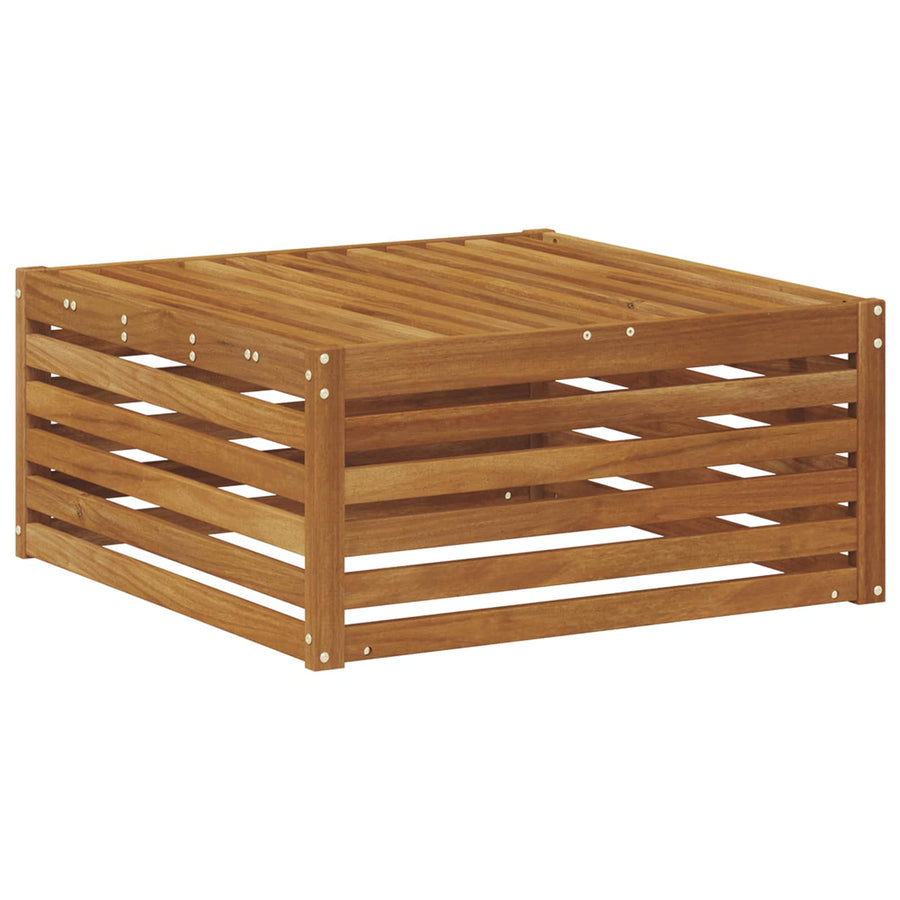 Buiten Voetenbank Naturel 79 x 79 x 37 cm Massief Acaciahout