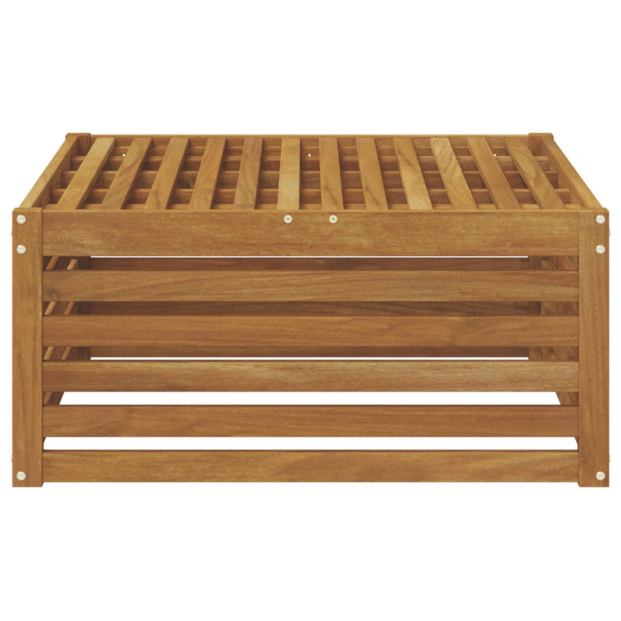 Buiten Voetenbank Naturel 79 x 79 x 37 cm Massief Acaciahout
