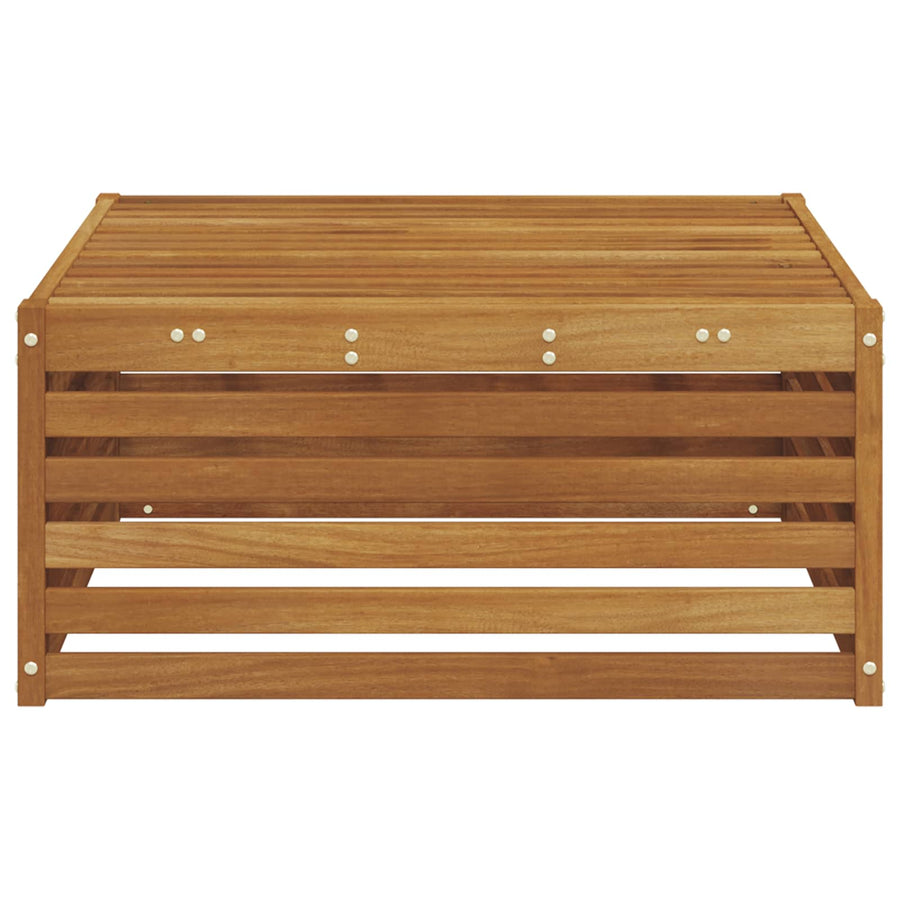 Buiten Voetenbank Naturel 79 x 79 x 37 cm Massief Acaciahout