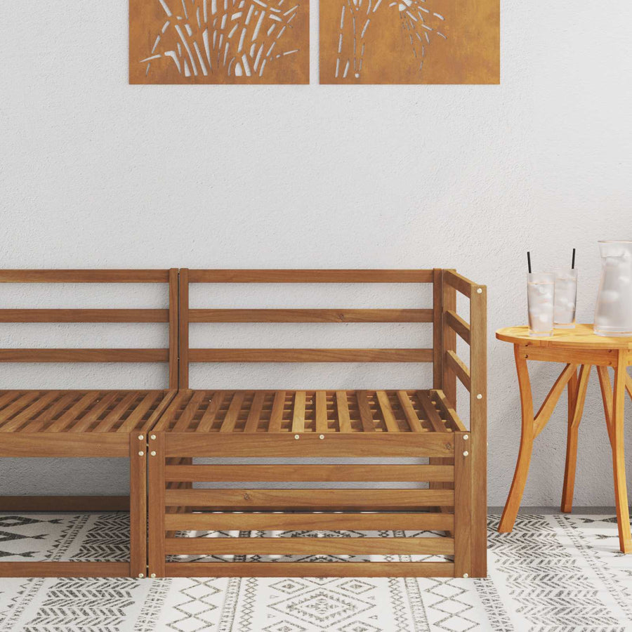 Outdoor Hoekbank Massief Acaciahout Naturel 83 x 83 x 73 cm