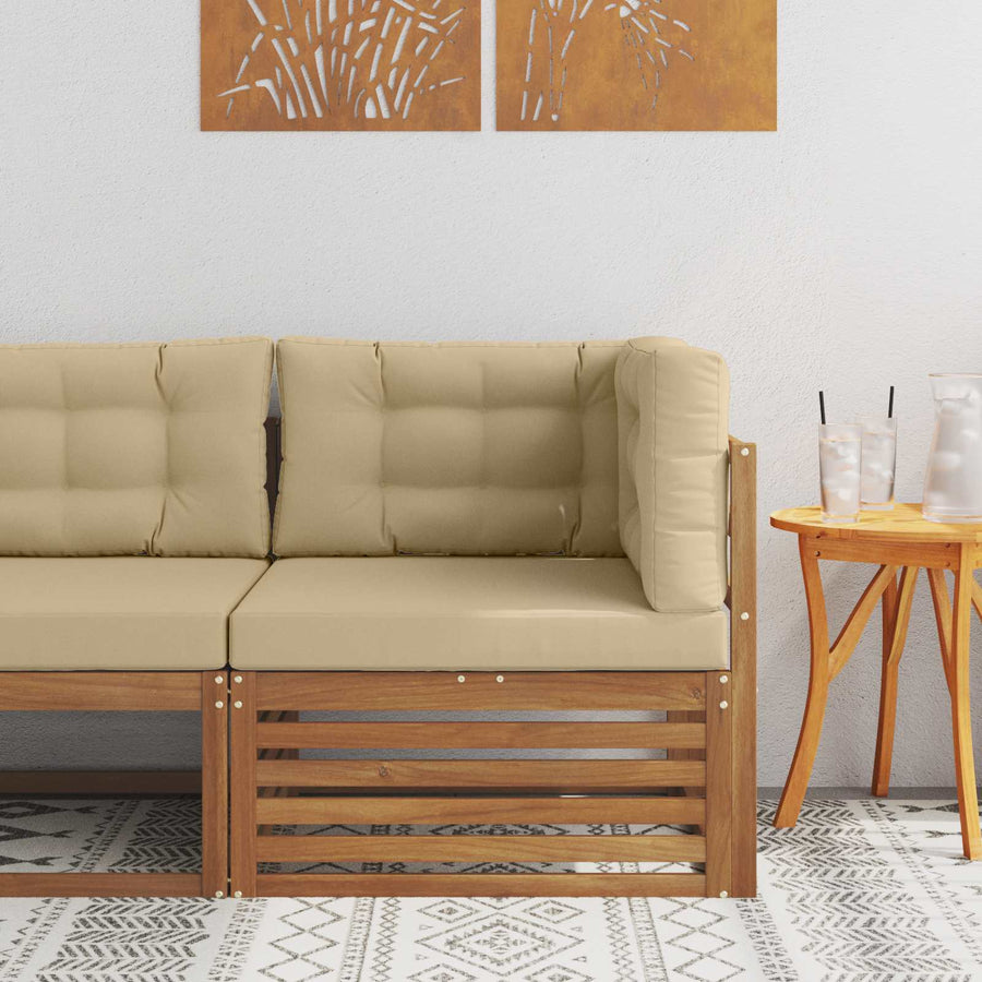 Outdoor Hoekbank Massief Acaciahout Naturel