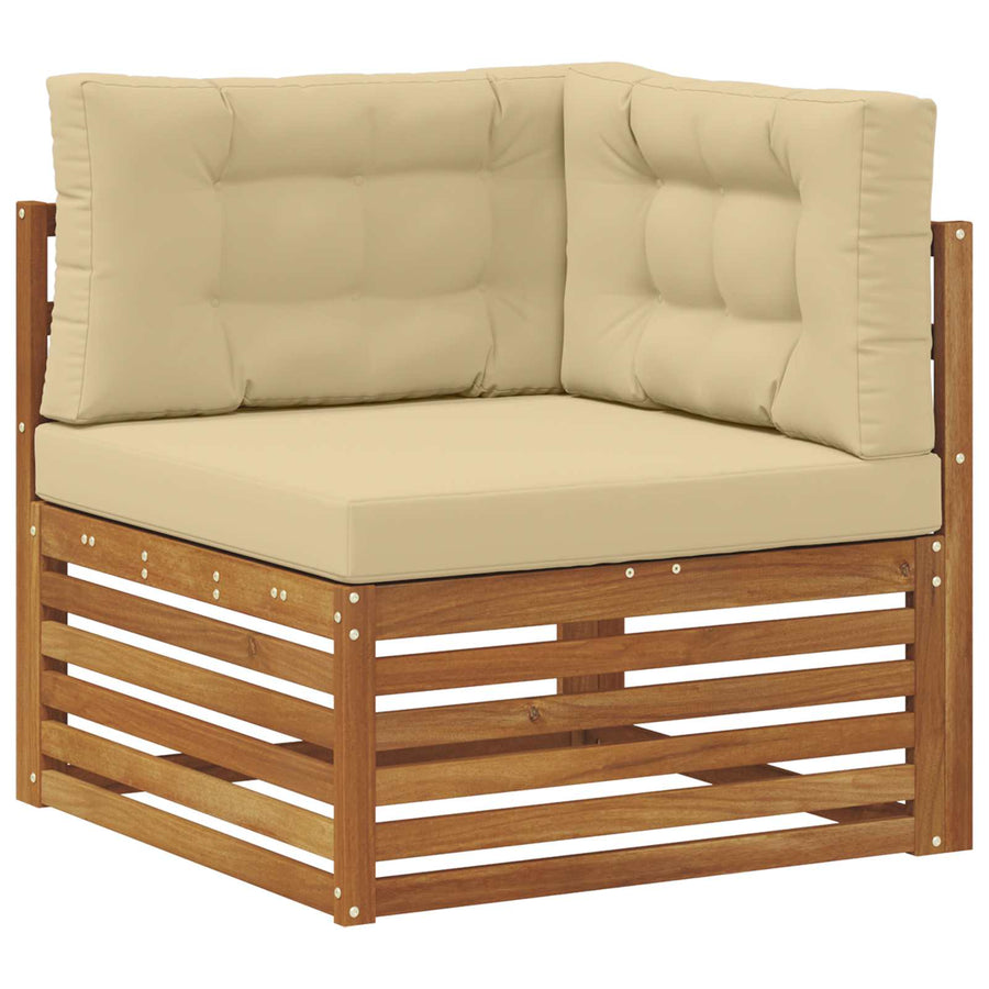 Outdoor Hoekbank Massief Acaciahout Naturel