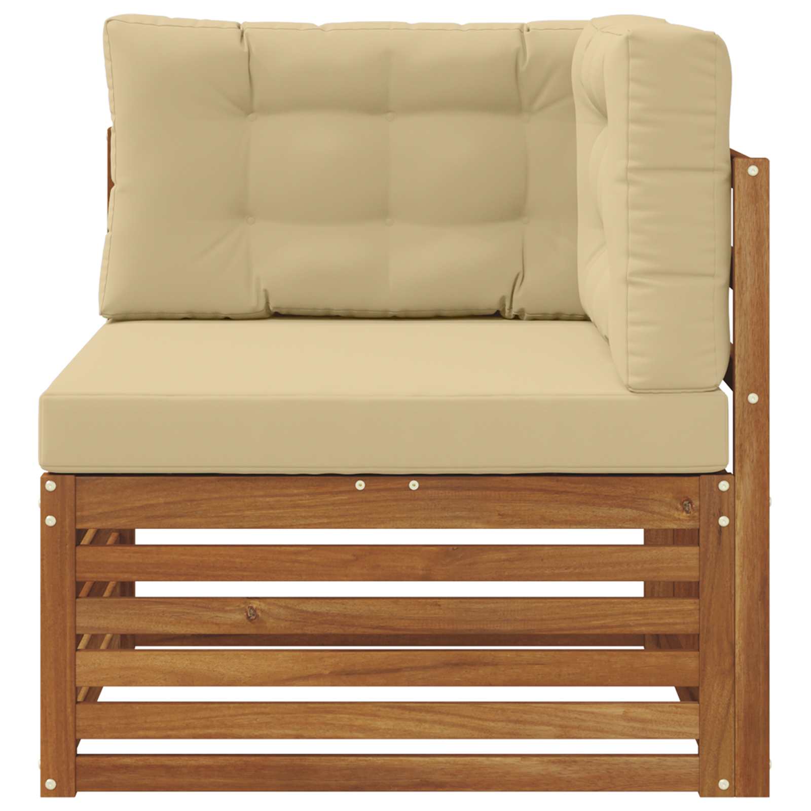 Outdoor Hoekbank Massief Acaciahout Naturel