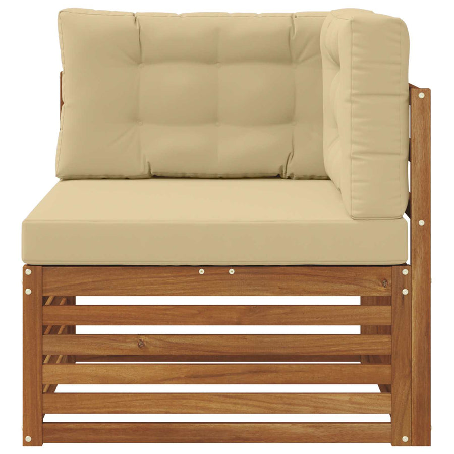 Outdoor Hoekbank Massief Acaciahout Naturel