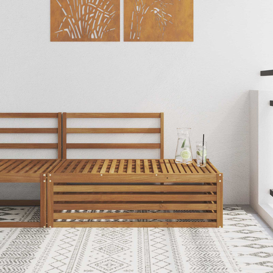 Buiten Eindbank Naturel 115 x 83 x 73 cm Massief Acaciahout
