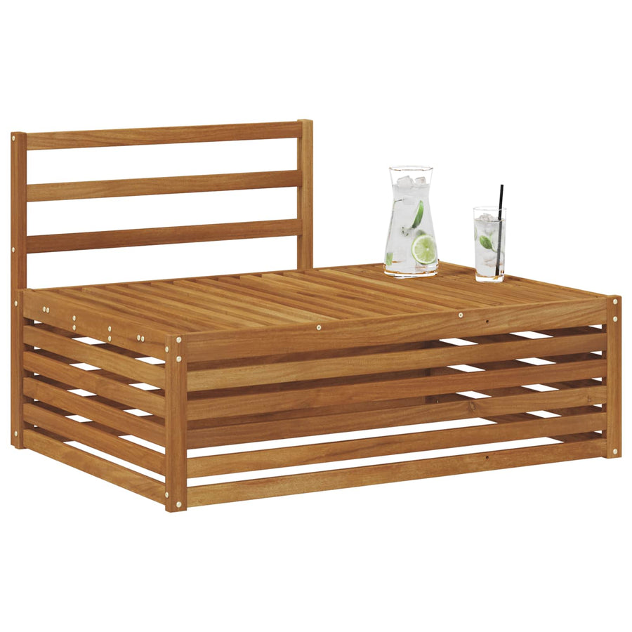 Buiten Eindbank Naturel 115 x 83 x 73 cm Massief Acaciahout