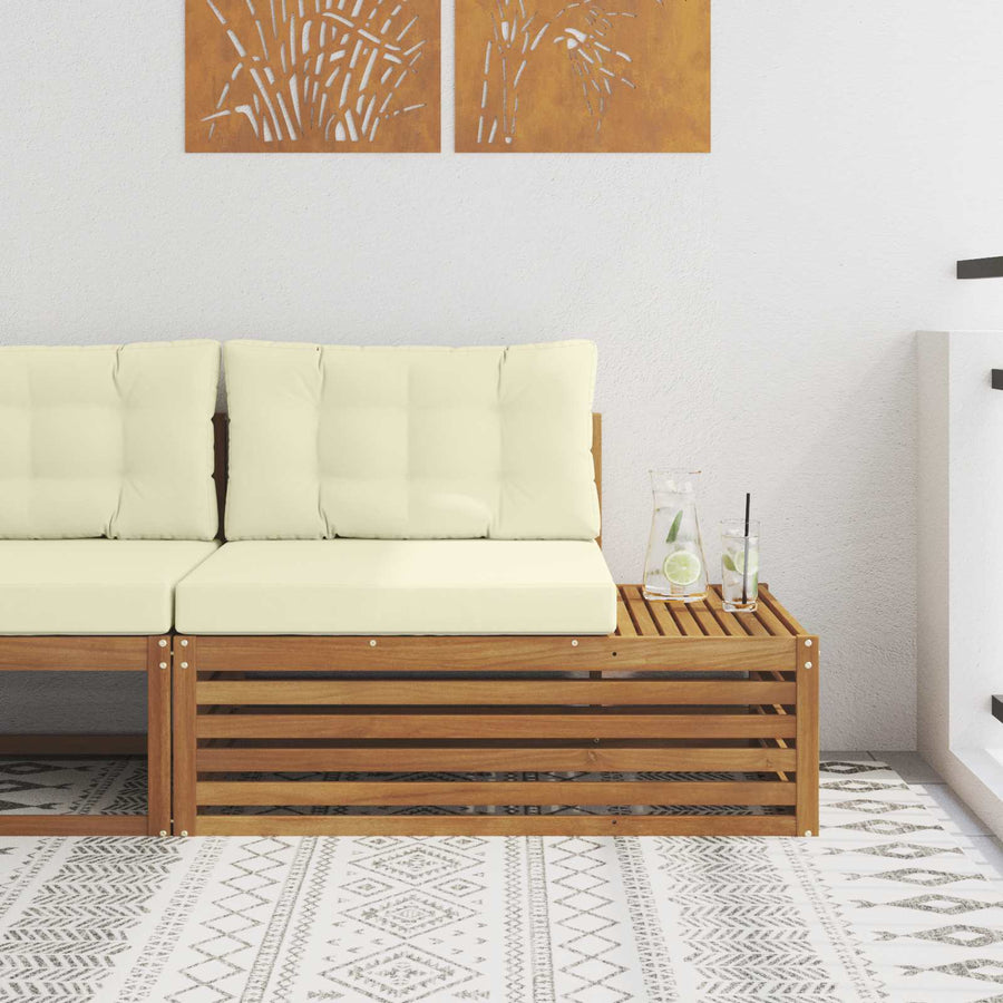 Buiten Eindbank Naturel 115 x 83 x 73 cm Massief Acaciahout