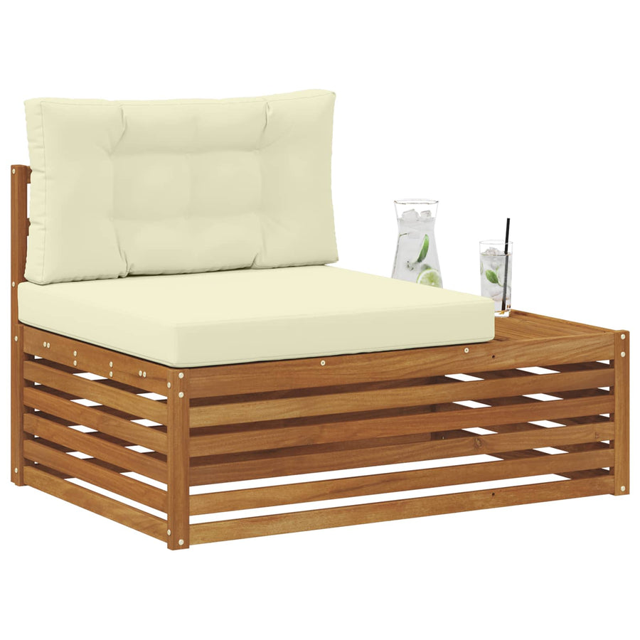 Buiten Eindbank Naturel 115 x 83 x 73 cm Massief Acaciahout