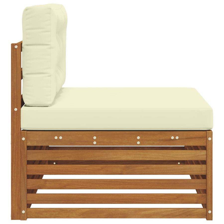 Buiten Eindbank Naturel 115 x 83 x 73 cm Massief Acaciahout