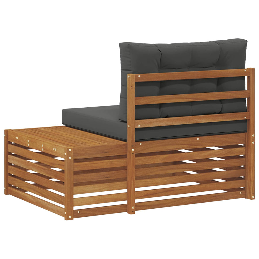 Buiten Eindbank Naturel 115 x 83 x 73 cm Massief Acaciahout