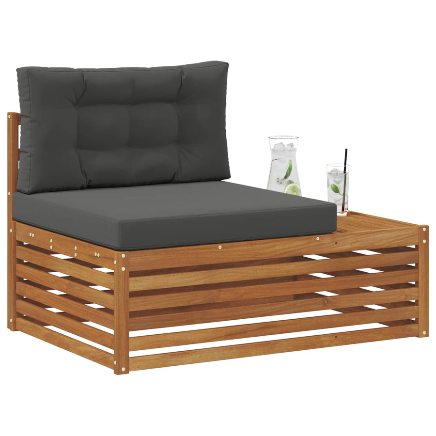 Buiten Eindbank Naturel 115 x 83 x 73 cm Massief Acaciahout