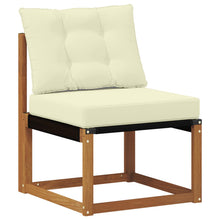 Buitenzitmiddelsofa Massief acaciahout en textilene stof