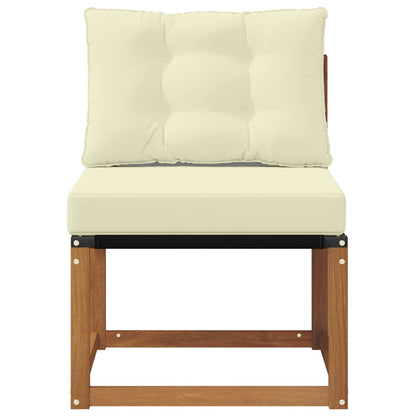 Buitenzitmiddelsofa Massief acaciahout en textilene stof