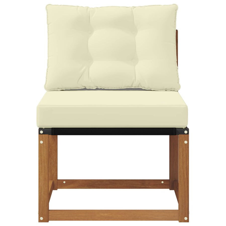 Buitenzitmiddelsofa Massief acaciahout en textilene stof