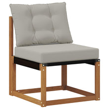 Buitenzitmiddelsofa Massief acaciahout en textilene stof