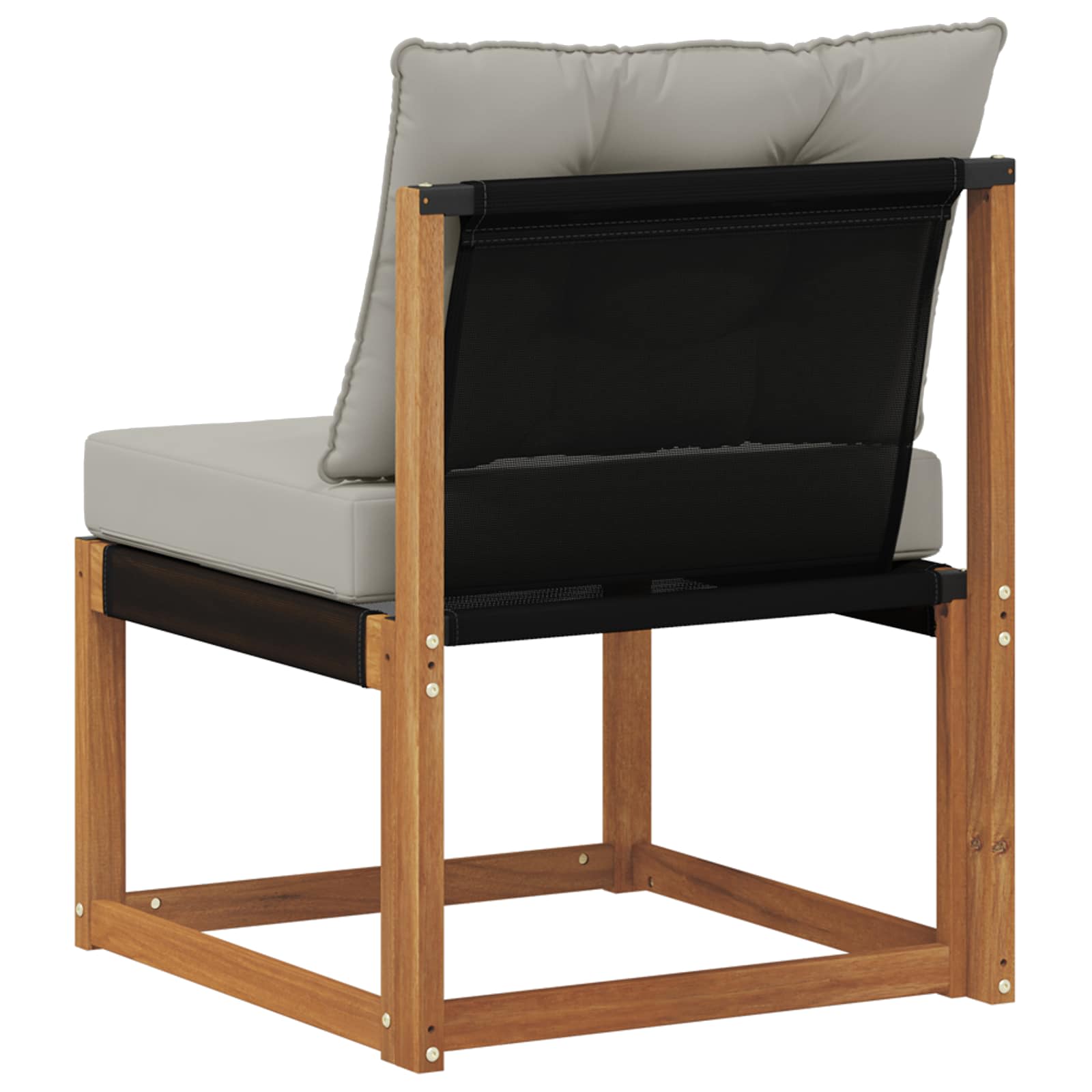 Buitenzitmiddelsofa Massief acaciahout en textilene stof