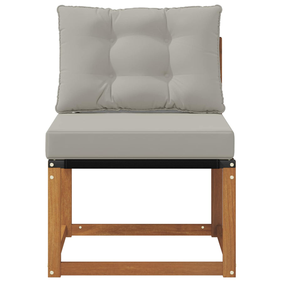 Buitenzitmiddelsofa Massief acaciahout en textilene stof