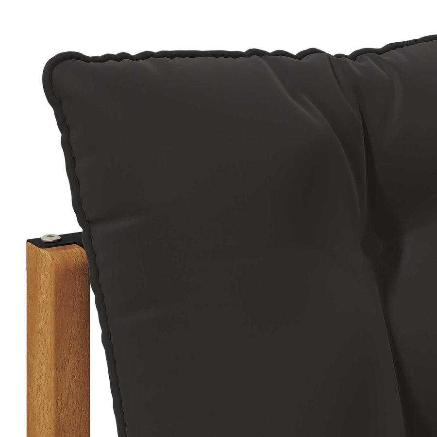 Buitenzitmiddelsofa Massief acaciahout en Textilene Stof