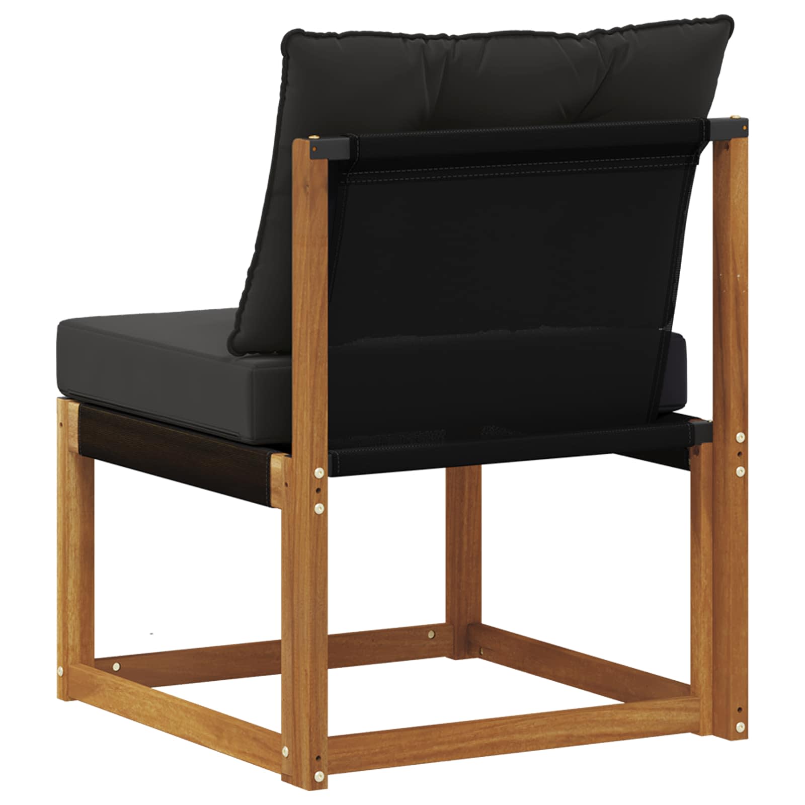 Buitenzitmiddelsofa Massief acaciahout en Textilene Stof
