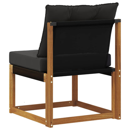 Buitenzitmiddelsofa Massief acaciahout en Textilene Stof
