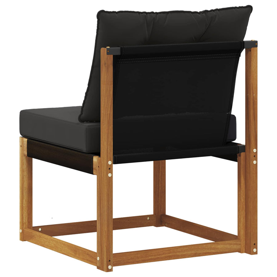 Buitenzitmiddelsofa Massief acaciahout en Textilene Stof