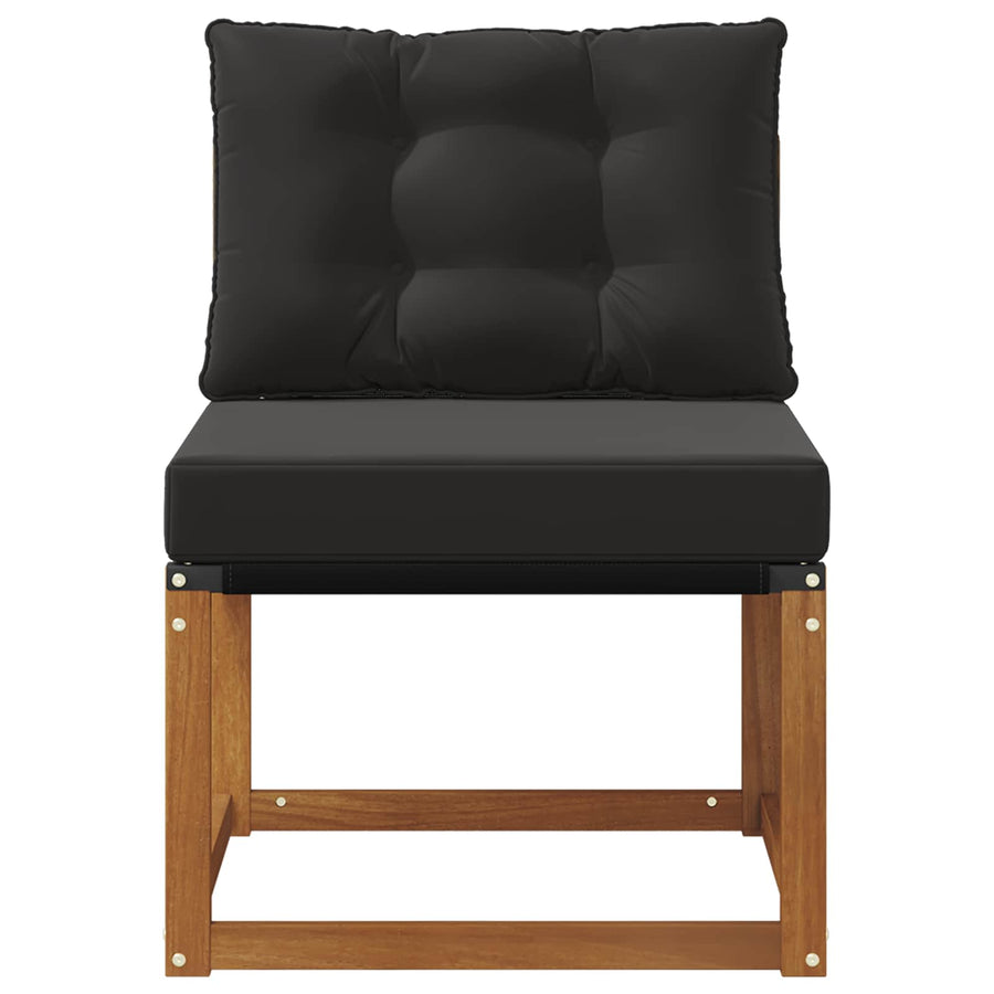 Buitenzitmiddelsofa Massief acaciahout en Textilene Stof