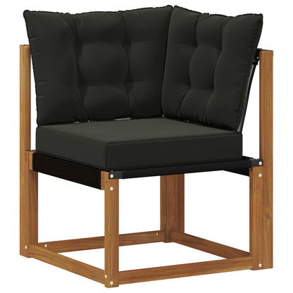 Buiten Hoek Sofa Massief acaciahout en textilene stof Naturel