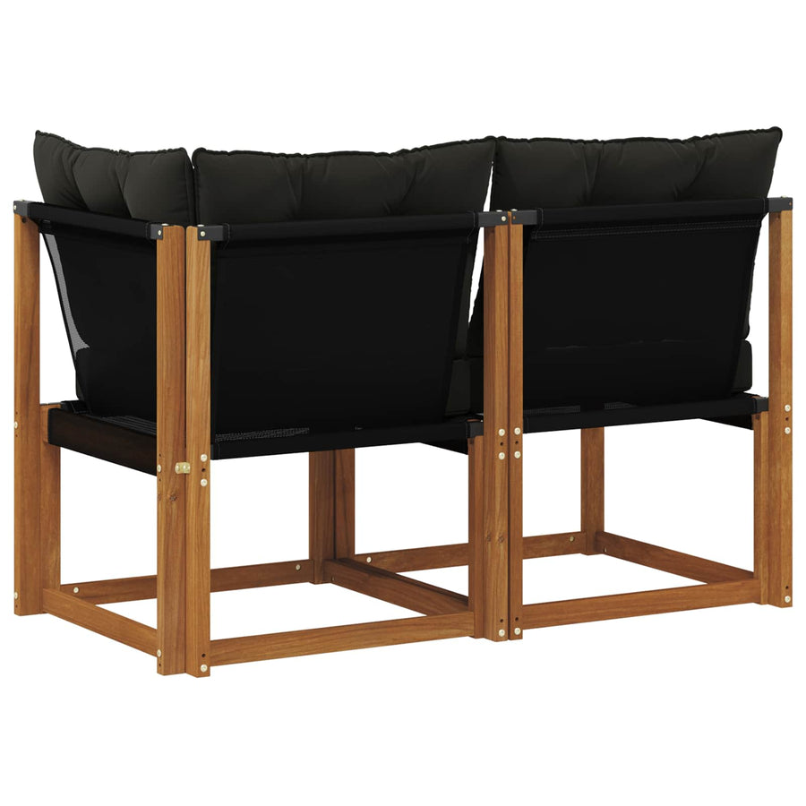 Outdoor Midden- en Hoeksalon met kussen 2 Stuk Naturel