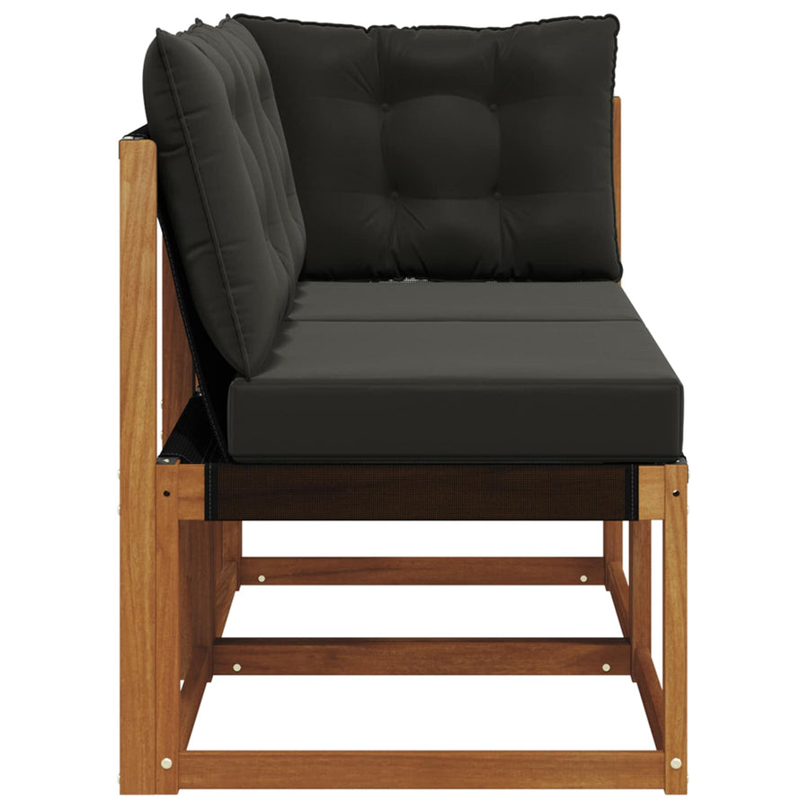 Outdoor Midden- en Hoeksalon met kussen 2 Stuk Naturel
