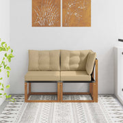 Modulaire tuinset acaciahout naturel 118x63x73 cm